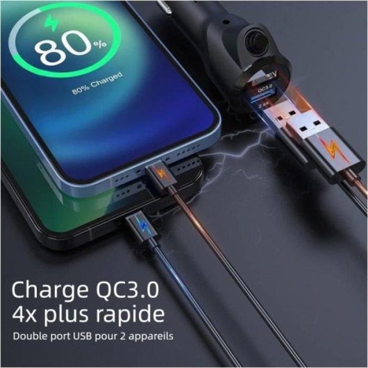 Lecteur MP3 Bluetooth voiture Nobrand QC3.0 OLED FM Hands-free