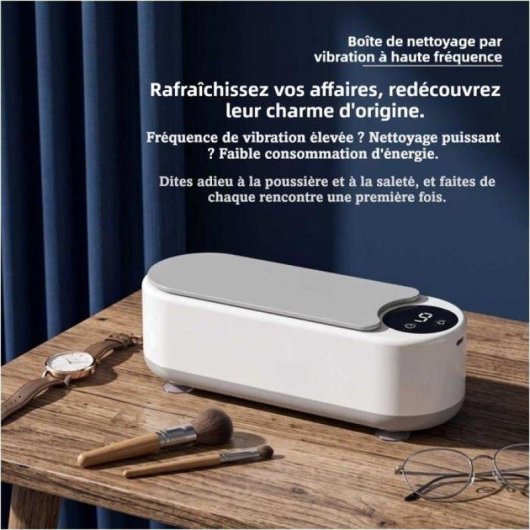 Nettoyeur Ultrasonique Generique Portatif USB Blanc