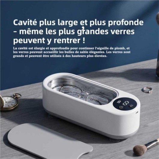 Nettoyeur Ultrasonique Generique Portatif USB Blanc