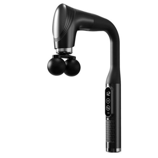 Pistolet de massage Nobrand double tête 12 vitesses USB-C noir