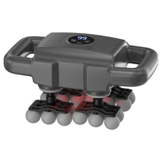 Pistolet de massage Nobrand 24 tetes, 4 bras, LCD, lumiere rouge