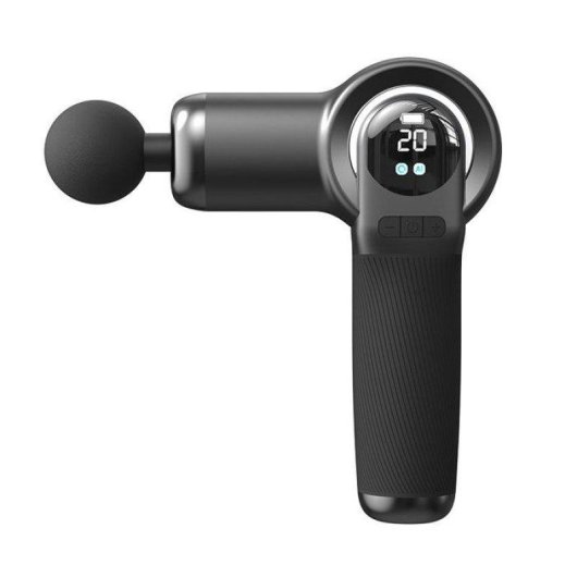 Pistolet de massage Nobrand 20 vitesses LCD USB-C 6 tetes noir