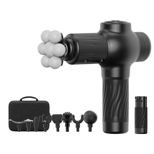 Pistolet de massage Nobrand 8 tetes 24 W 6800 tr/min LCD