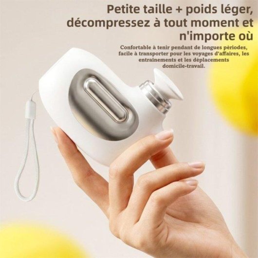 Pistolet de massage mini Nobrand 4 vitesses 5 embouts USB-C Blanc