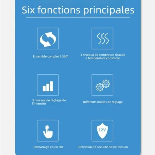 Masseur de jambes Nobrand 360 degres, 3 intensites, chaleur