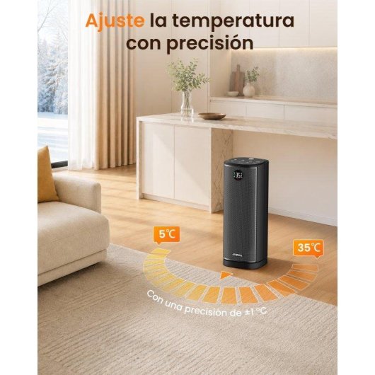 Chauffage ceramique Ateroll 2000W oscillant avec telecommande