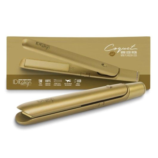 Keramik-Gl tteisen Italian Design Coquet USB 180 C Gold