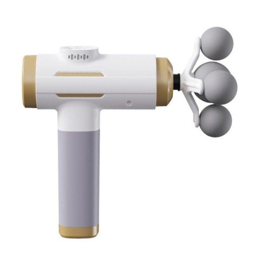 Pistolet de massage Nobrand Mini Pro 99 vitesses LCD USB-C Blanc