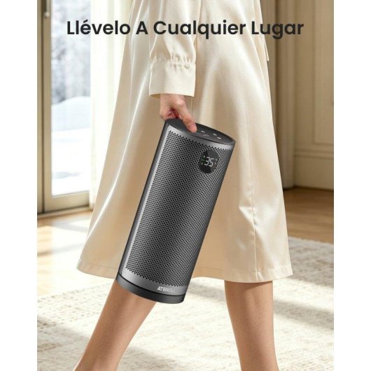 Chauffage céramique Ateroll oscillant 2000W avec télécommande, thermostat réglable
