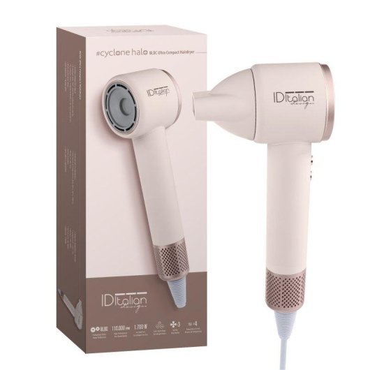 Sèche-cheveux Ionique Italian Design Cyclone HALO 1700W 4 Températures 3 Vitesses