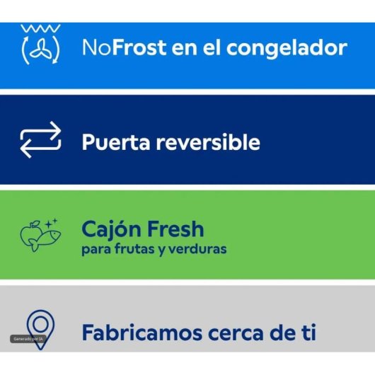 Frigorífico Combi Balay 3KFE550WI No Frost 186cm 305L E Blanco