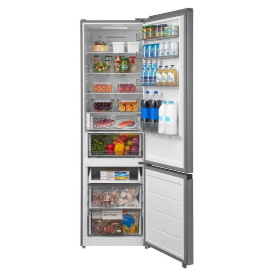 Frigorífico Combi Midea MDRB509FGE46 Total No Frost 201cm 360L E Inox