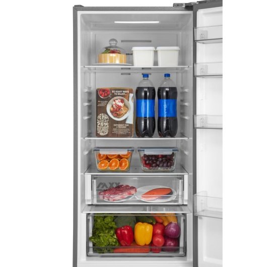 Frigorífico Combi Midea MDRB509FGE46 Total No Frost 201cm 360L E Inox
