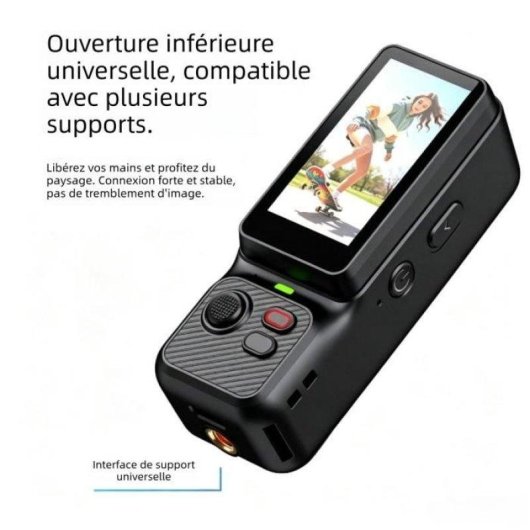Caméra sport Nobrand 1080p EIS sans UltraWide, écran 1,97 pouces, 18650