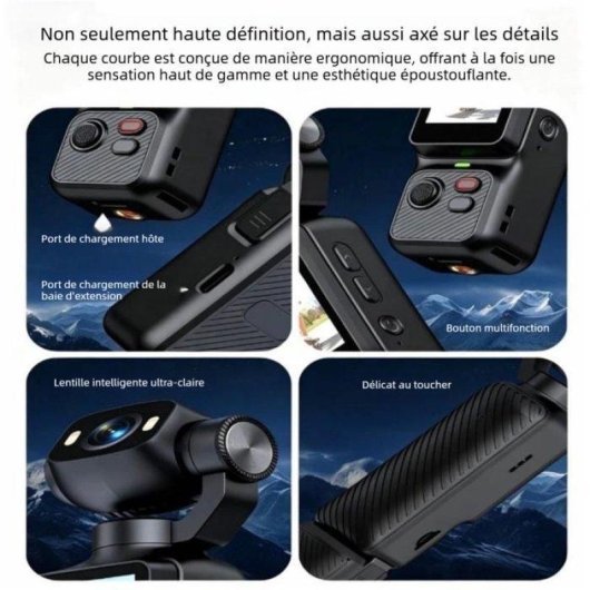 Caméra sport Nobrand 1080p EIS sans UltraWide, écran 1,97 pouces, 18650