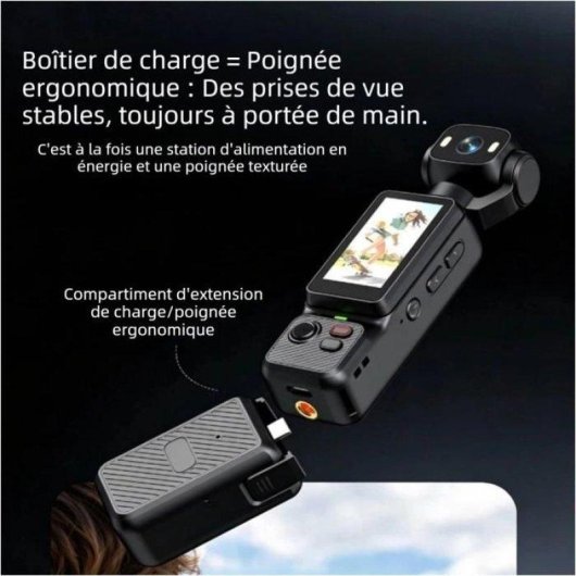 Caméra sport Nobrand 1080p EIS sans UltraWide, écran 1,97 pouces, 18650
