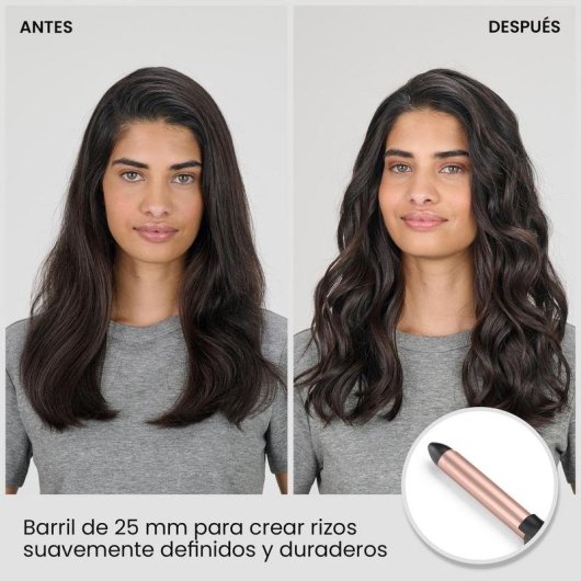 Tenacilla de pelo BaByliss Cosmos C263E cerámica 25 mm 160-210 °C 6 ajustes plata