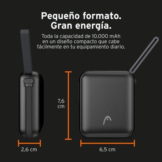 Power Bank Head Nomad 10000 mAh 20 W Apta para avión