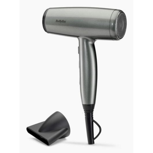 Secador de Cabelo Ionico BaByliss D581E 2100W 3 Temperaturas 2 Velocidades Preto e Prata