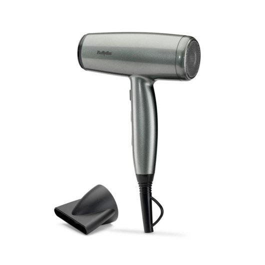 Secador de Cabelo Ionico BaByliss D581E 2100W 3 Temperaturas 2 Velocidades Preto e Prata