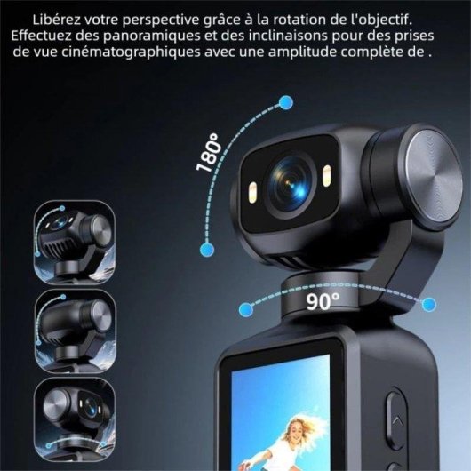 Camera sport Nobrand 1080P EIS sans UltraWide 1,97 pouces
