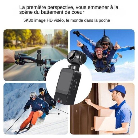 Caméra sportive Nobrand 5K UHD WiFi UltraWide 150° Stabilisation ELS