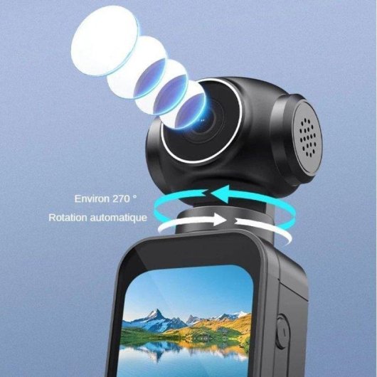 Caméra sportive Nobrand 5K UHD WiFi UltraWide 150° Stabilisation ELS