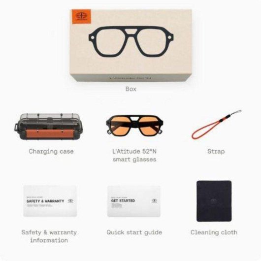 L'Atitude 52°N Berlin Grey Gradient Gafas Inteligentes Cámara IA Traductor Obsidian