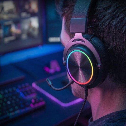 Auriculares Mars Gaming MH-FORGE con cable Jack 3,5 mm para gaming, negros