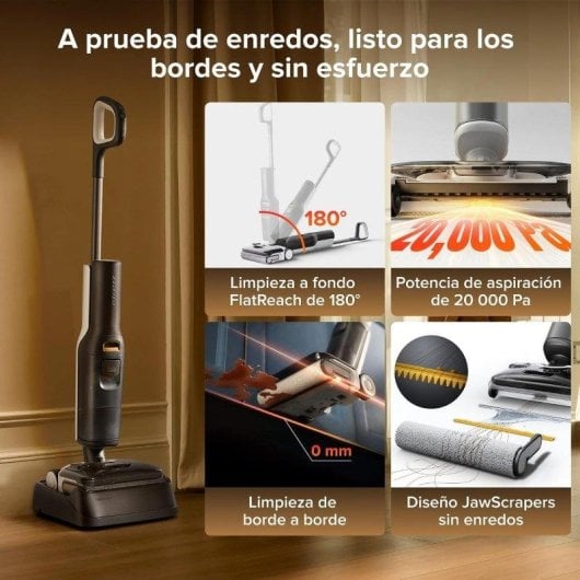 Aspirador Seco e Úmido Roborock F25 LT Gen 2 20.000 Pa Design Plano 180°