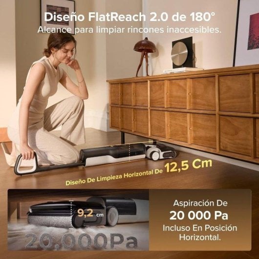 Aspirador Seco e Úmido Roborock F25 LT Gen 2 20.000 Pa Design Plano 180°
