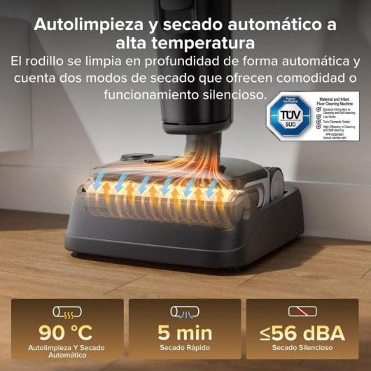 Aspirador Seco e Úmido Roborock F25 LT Gen 2 20.000 Pa Design Plano 180°