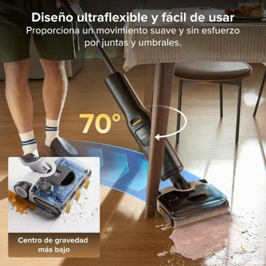 Aspirador Seco e Úmido Roborock F25 LT Gen 2 20.000 Pa Design Plano 180°