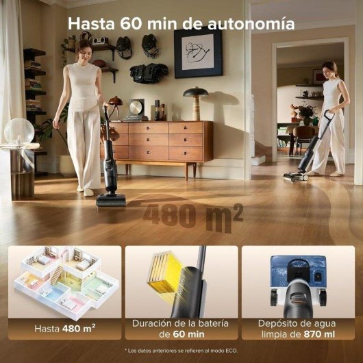Aspirador Seco e Úmido Roborock F25 LT Gen 2 20.000 Pa Design Plano 180°