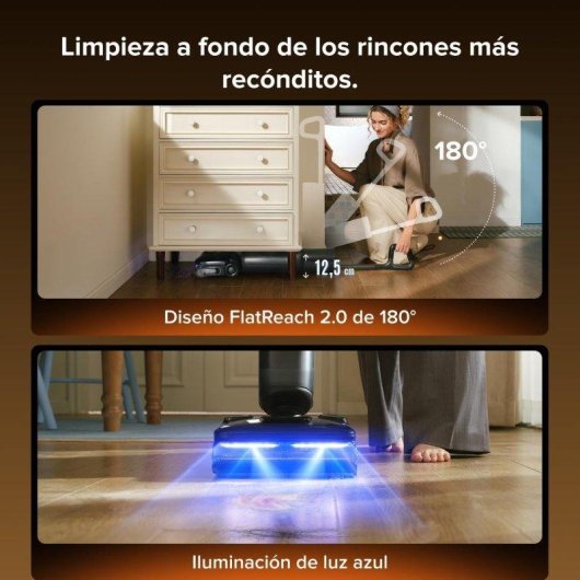 Aspiradora y fregadora Roborock F25 Steam 25.000 Pa, vapor a 180 °C