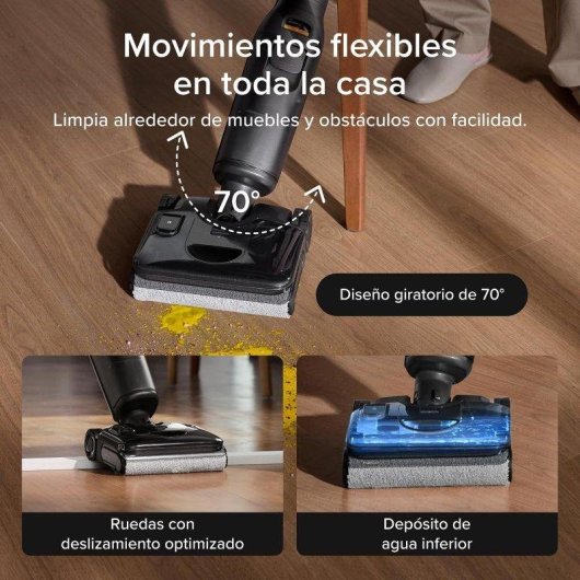 Aspirador 4 em 1 Roborock F25 Lite Combo Seco e Húmido 25.000 Pa