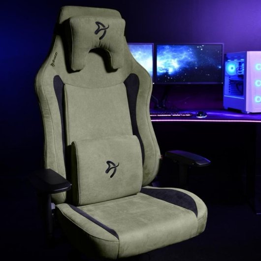 Silla para videojuegos Arozzi Vernazza XL Supersoft Verde bosque
