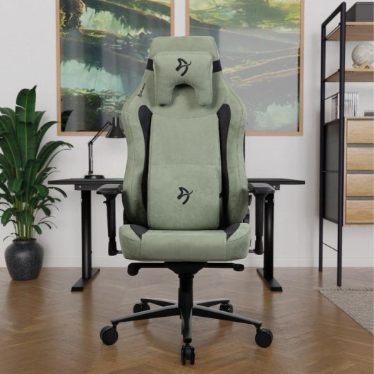 Silla para videojuegos Arozzi Vernazza XL Supersoft Verde bosque