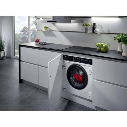 Lavadora integrable AEG LFU7E8436F 8 kg 1400 rpm clase A con vapor blanca