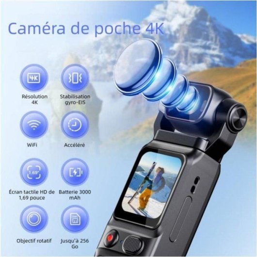 Camera sportive Nobrand L18 4K 60 fps WiFi EIS sans UltraWide IP66