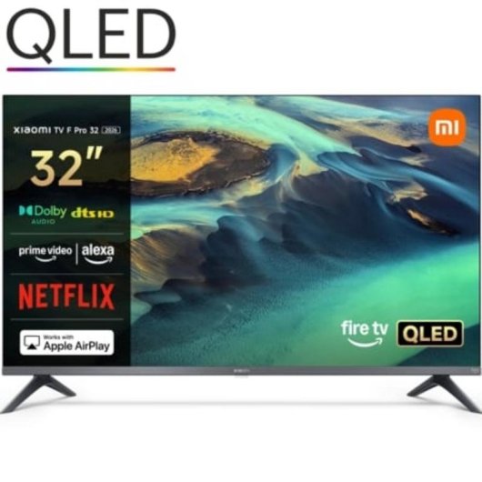 TV Xiaomi QLED F Pro 32" HD 60 Hz Smart TV Fire OS HDR10 Dolby Audio