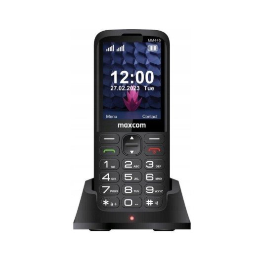 Maxcom MM445L 4G double SIM avec socle de charge noir