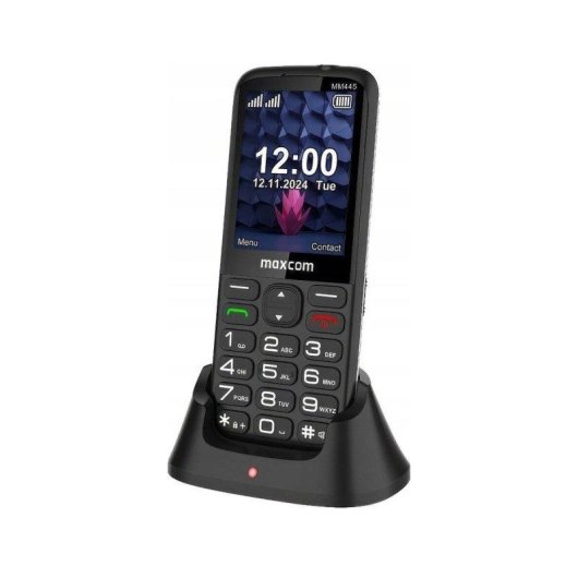 Maxcom MM445L 4G double SIM avec socle de charge noir