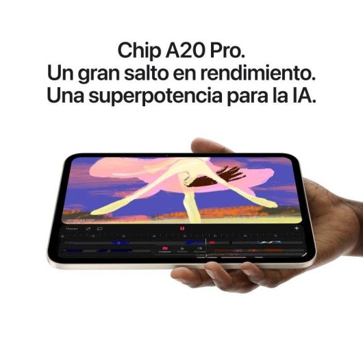 Apple iPad mini A20 Pro WiFi + Cellular 8,5" 128GB Blanco estrella