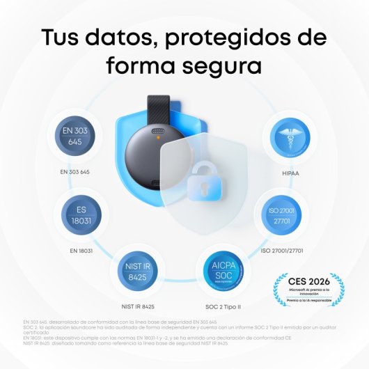 Dictáfono Anker Soundcore Work Negro 64 GB Transcripción con IA 32 h