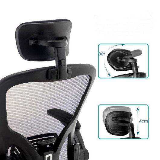 Chaise de bureau Urban Factory Ergo noir assise gonflable
