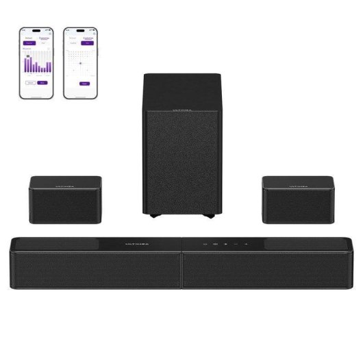 Barra de sonido Ultimea Poseidon M90 5.1.2 Bluetooth HDMI eARC Dolby Atmos