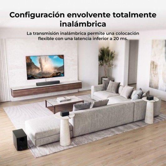 Barra de sonido Ultimea Poseidon M90 5.1.2 Bluetooth HDMI eARC Dolby Atmos