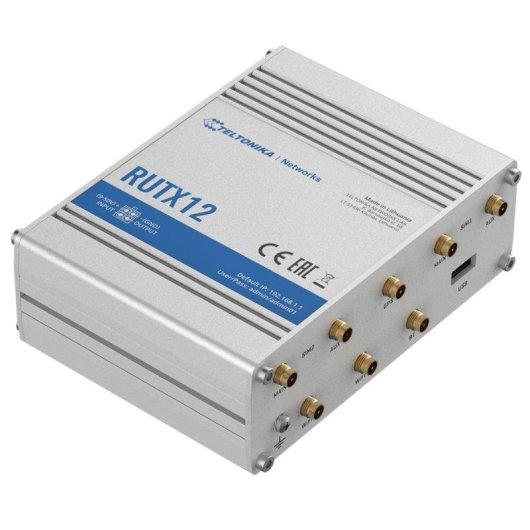 Router Teltonika RUTX12 4G LTE Wi-Fi 5 600 Mbps doble SIM Gigabit