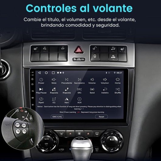 Autoradio 9'' CarPlay Android15 JUNSUN Benz C-Klasse W203